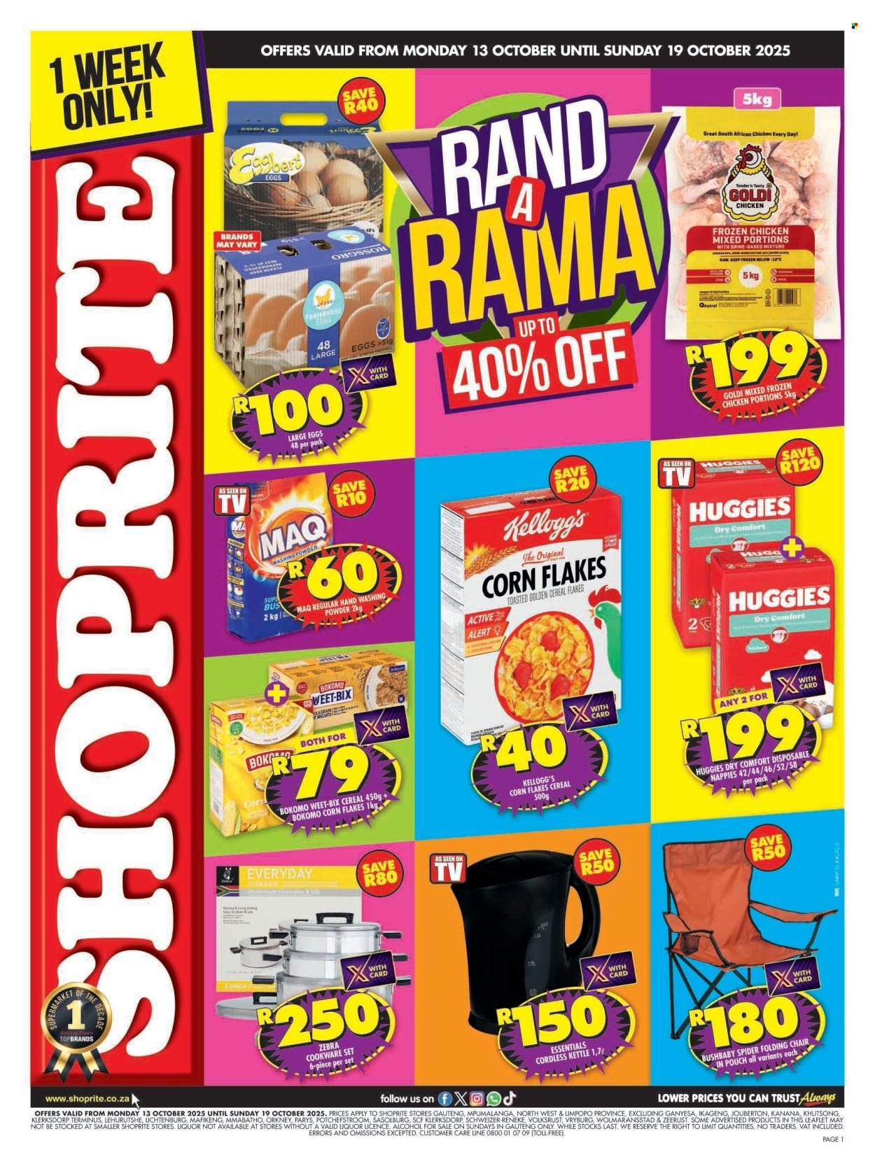 SHOPRITE specials - Rand A Rama Gauteng (2025-10-13 - 2025-10-19) | 1