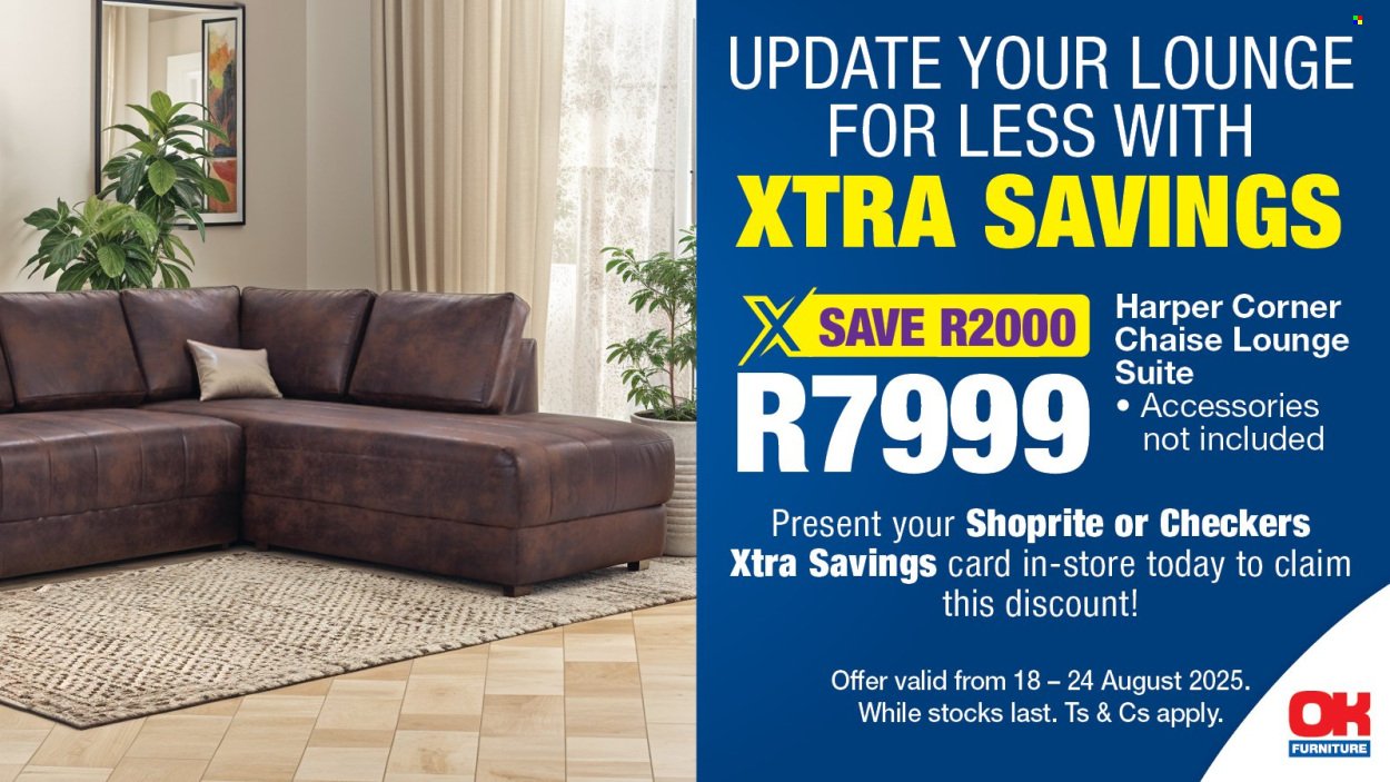 OK FURNITURE specials - From Monday 18 Aug 2025 (2025-08-18 - 2025-08-24) | 1
