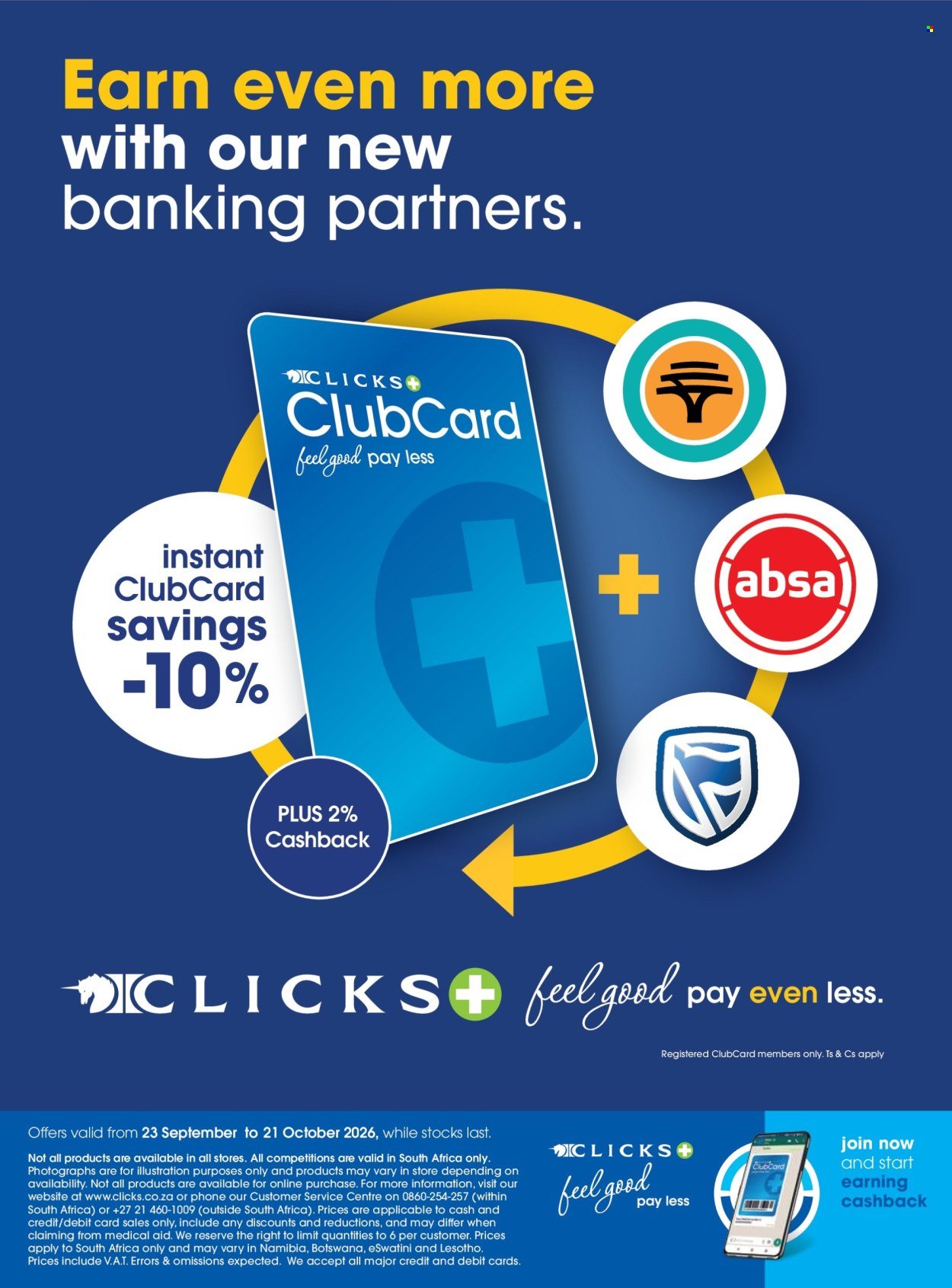CLICKS specials - From Wednesday 23 Sept 2026