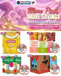 TAKE N PAY specials - From Monday 3 Aug 2026