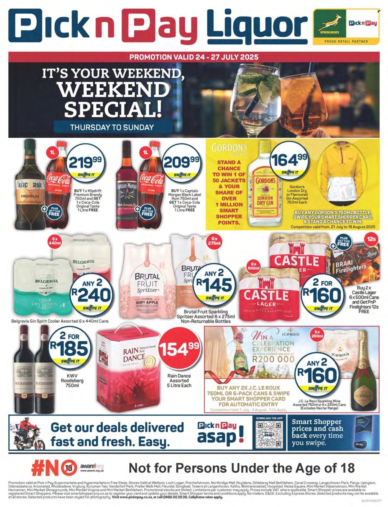 PICK N PAY specials - Liquor Weekend Specials (2025-07-24 - 2025-07-27) | 1