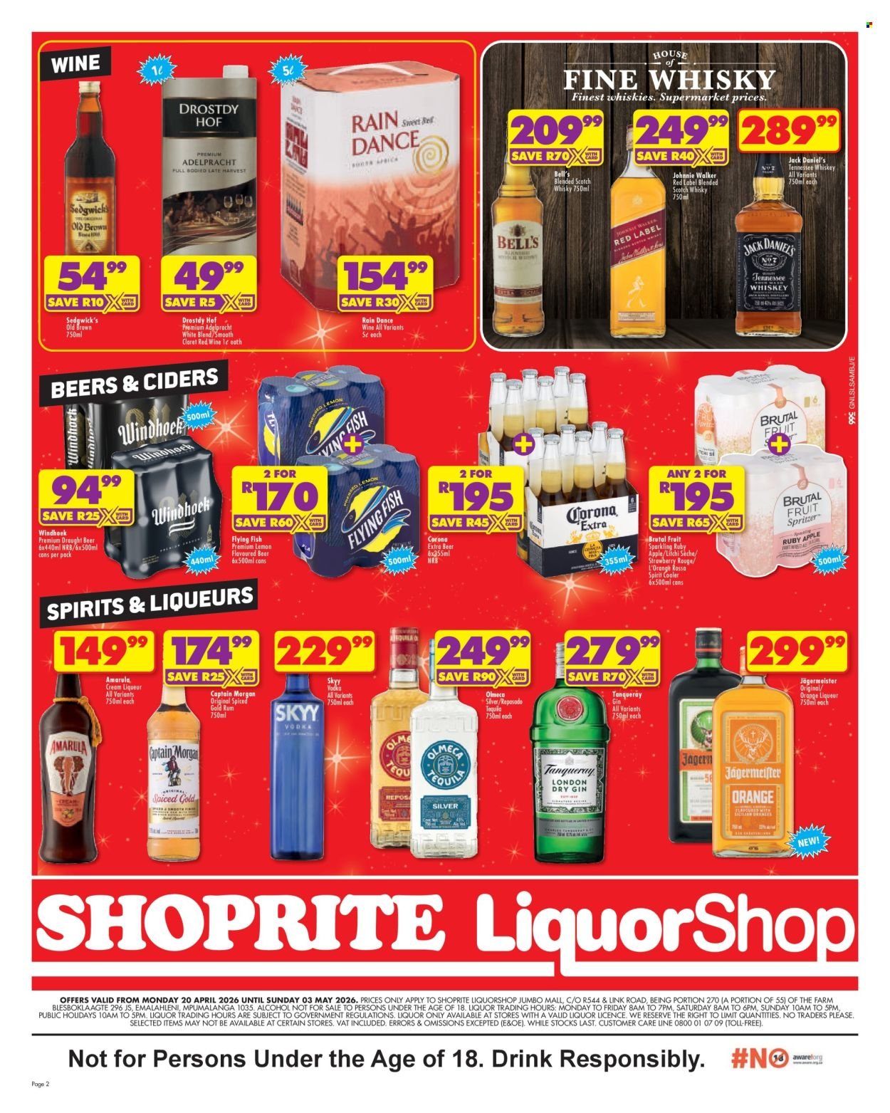 SHOPRITE specials - LiquorShop Low Prices Morgan Square (2026-04-20 - 2026-05-03) | 2
