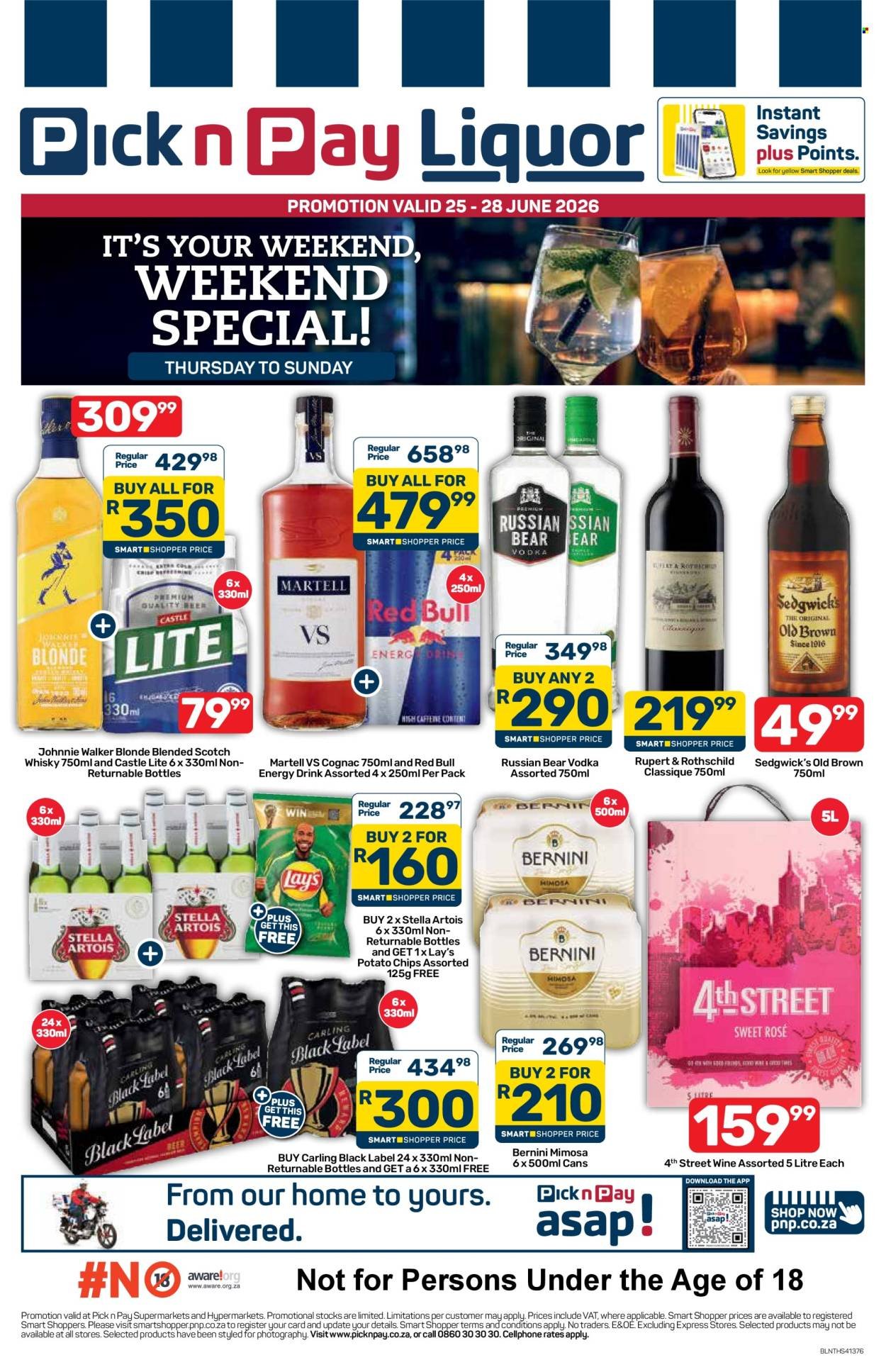 PICK N PAY specials - Weekend Liquor Specials