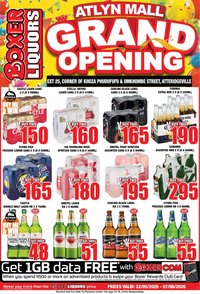 BOXER specials - Atlyn Mall Liquor Grand Opening
