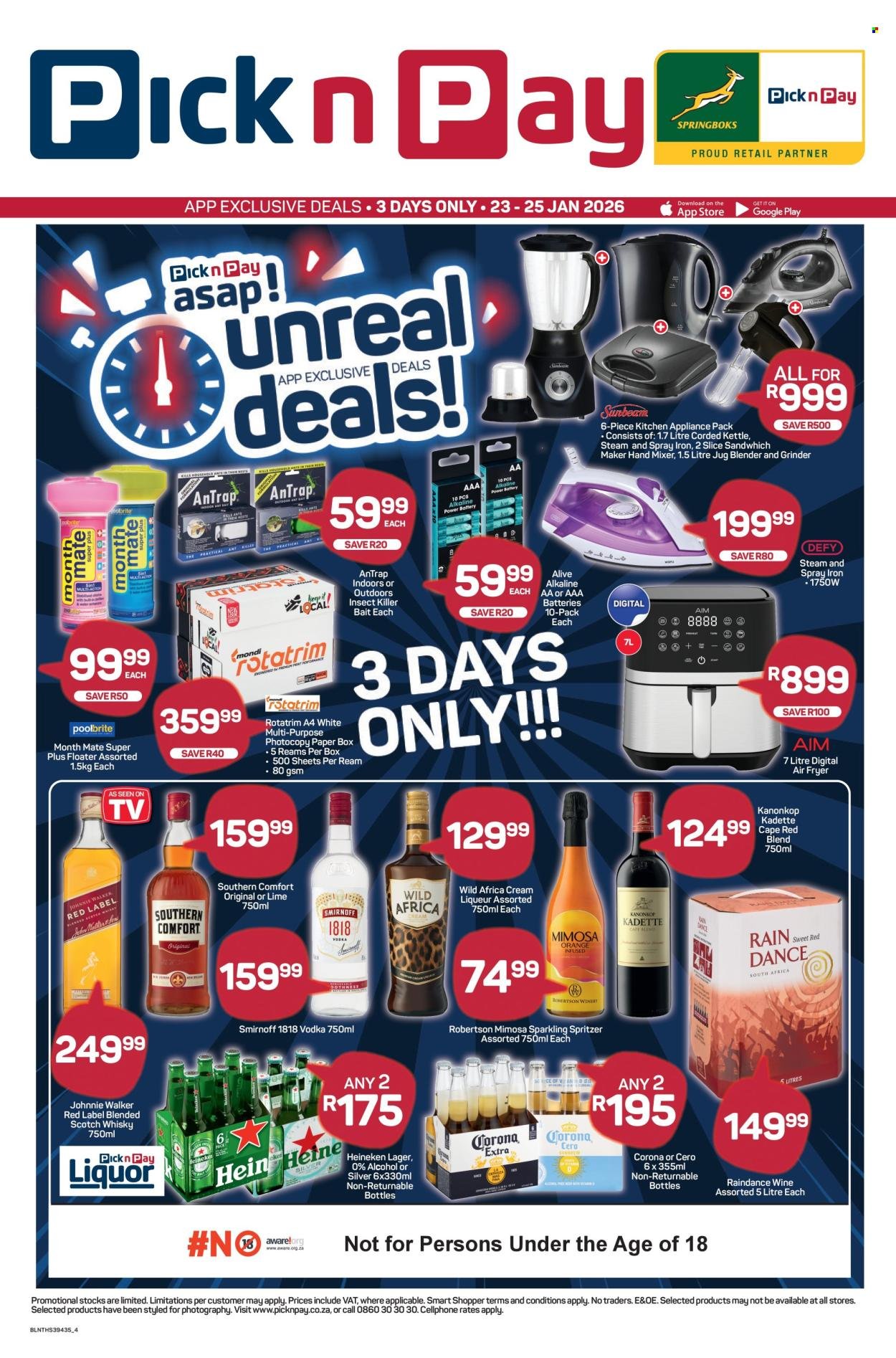 PICK N PAY specials - asap! Specials (2026-01-23 - 2026-01-25) | 4