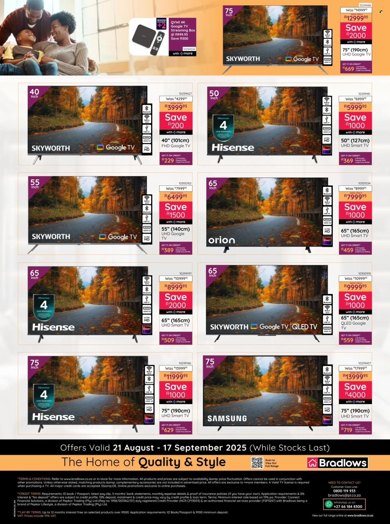 BRADLOWS specials - From Thursday 21 Aug 2025 (2025-08-21 - 2025-09-17) | 24