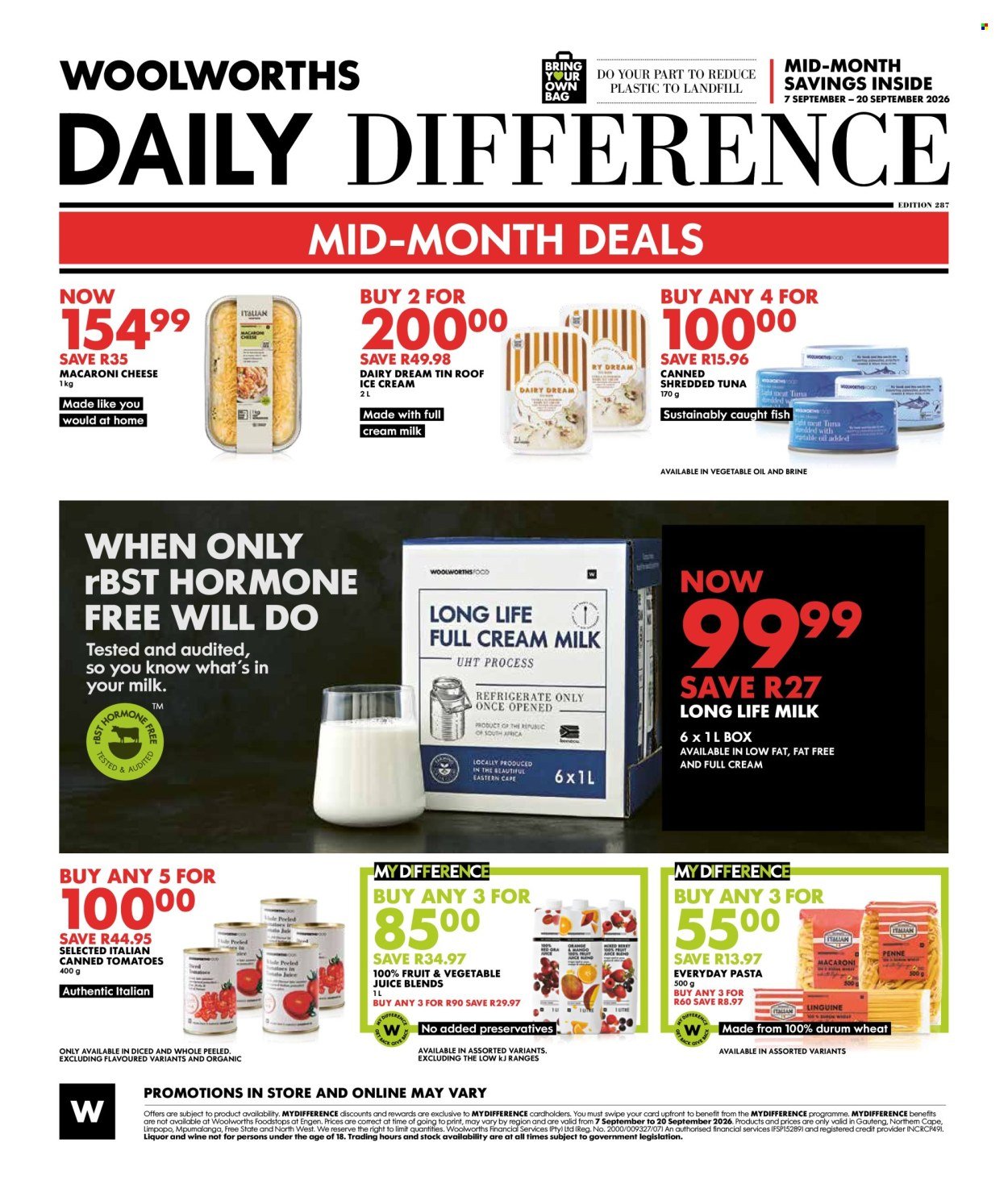 WOOLWORTHS specials - Daily Difference