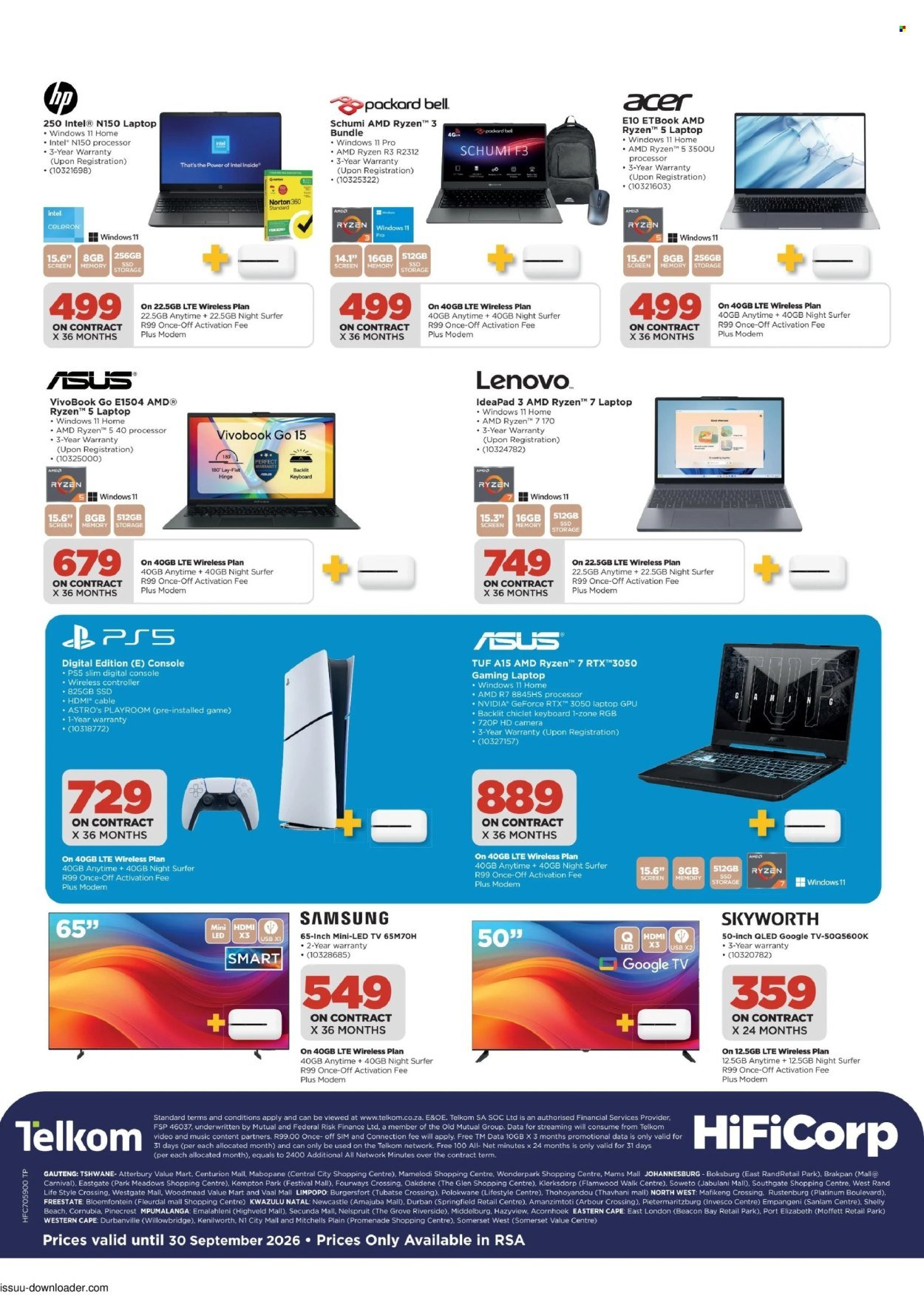 HIFI CORP specials - From Monday 7 Sept 2026