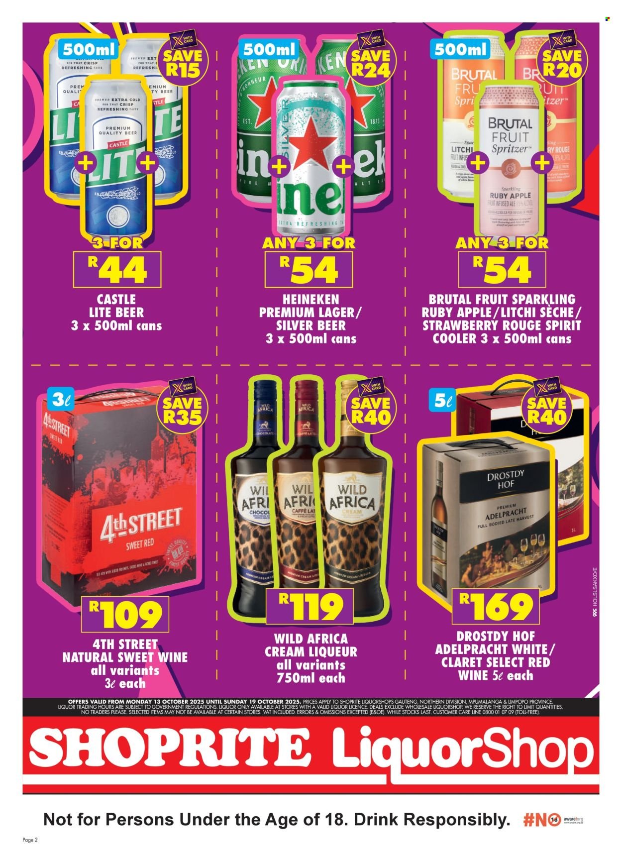SHOPRITE specials - LiquorShop Rand A Rama (2025-10-13 - 2025-10-19) | 2