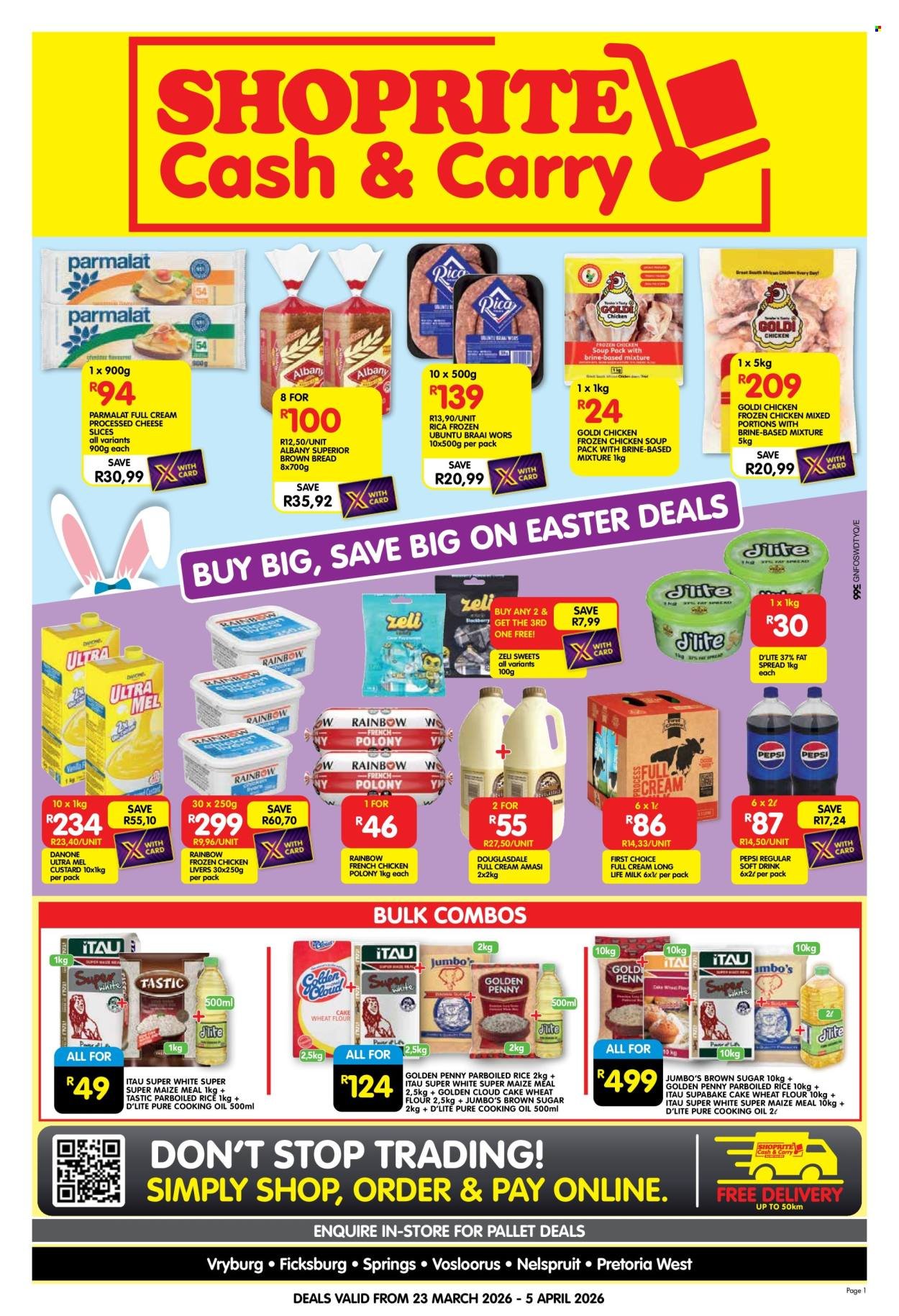 SHOPRITE specials - Cash & Carry Easter Deals Exclusive Gauteng (2026-03-23 - 2026-04-05) | 1