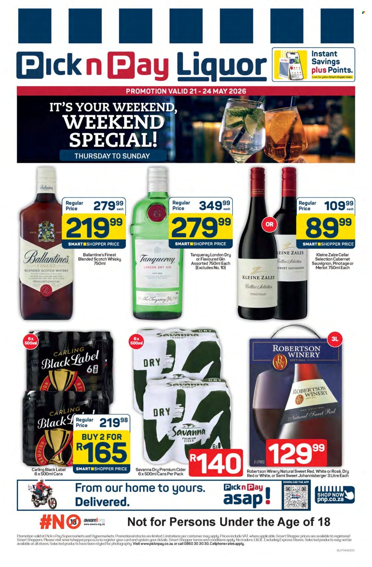 PICK N PAY specials - Liquor Weekend Specials (2026-05-21 - 2026-05-24) | 1