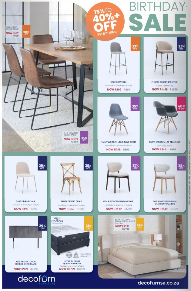 DECOFURN FURNITURE specials - From Monday 22 Jun 2026