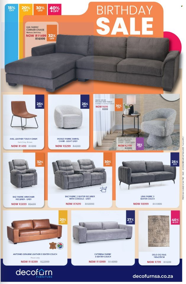 DECOFURN FURNITURE specials - From Monday 22 Jun 2026