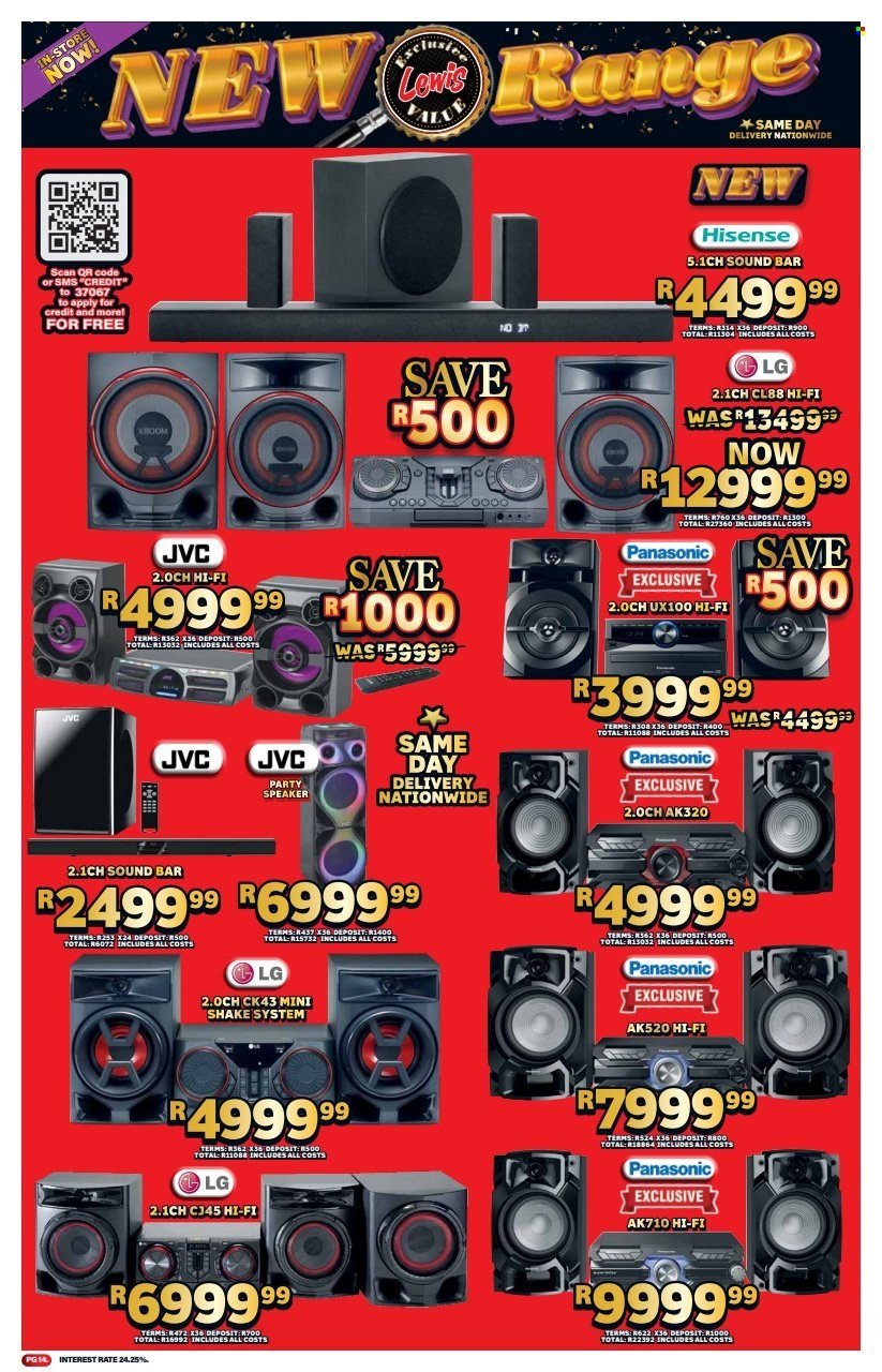 LEWIS specials - From Monday 11 Aug 2025 (2025-08-11 - 2025-09-17) | 14