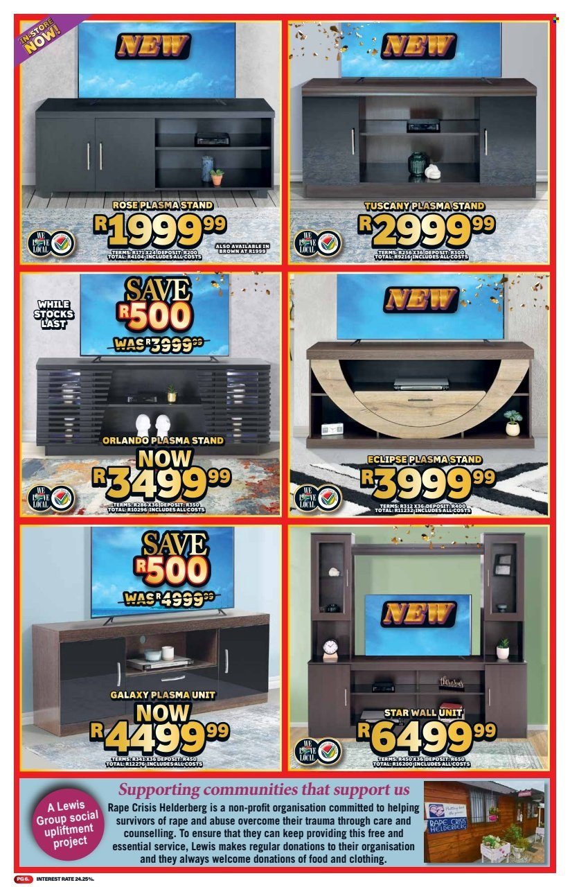 LEWIS specials - From Monday 11 Aug 2025 (2025-08-11 - 2025-09-17) | 6