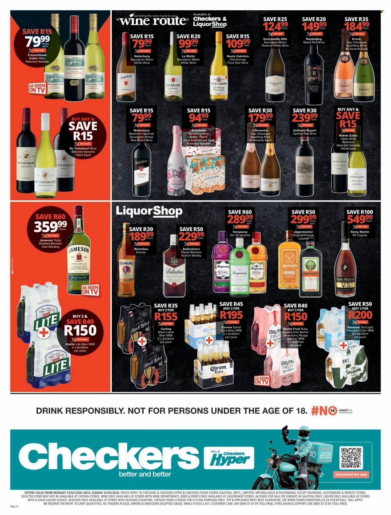 CHECKERS specials - Xtra Savings Xtravaganza Promotion (2026-02-23 - 2026-03-01) | 12