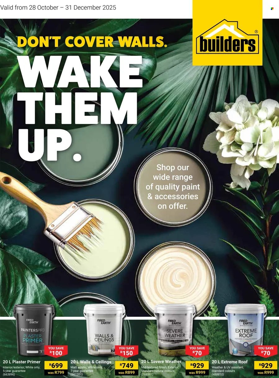 BUILDERS specials - Don't Cover Walls. Wake Them Up (2025-10-28 - 2025-12-31) | 1