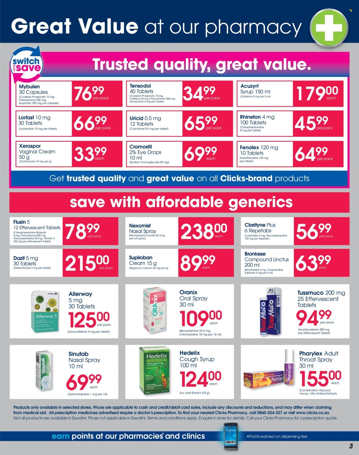 CLICKS specials - From Thursday 21 Aug 2025 (2025-08-21 - 2025-09-22) | 3