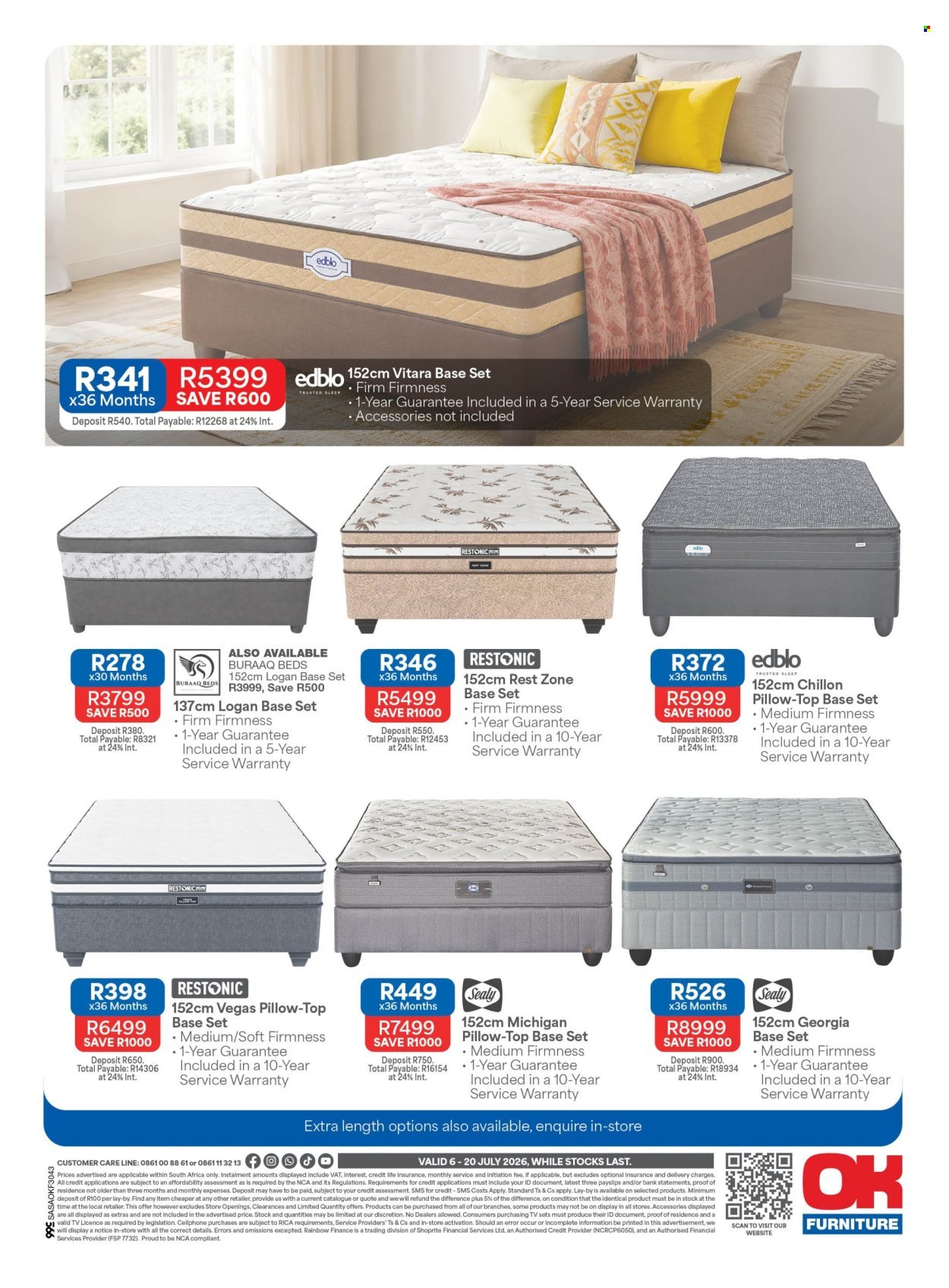 OK FURNITURE specials - From Monday 6 Jul 2026
