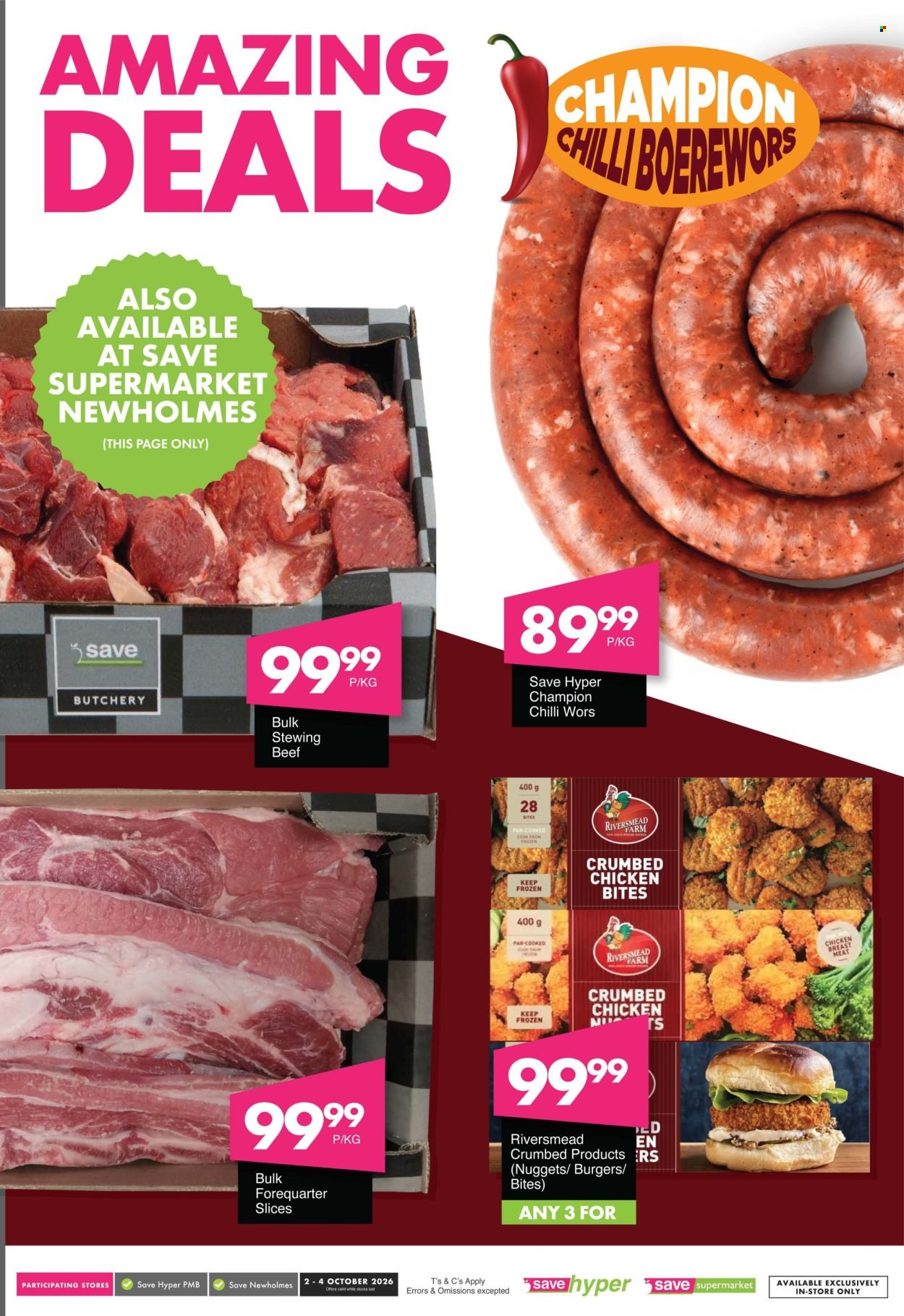 SAVE specials - From Friday 2 Oct 2026