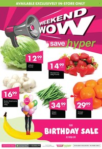 SAVE specials - From Friday 2 Oct 2026