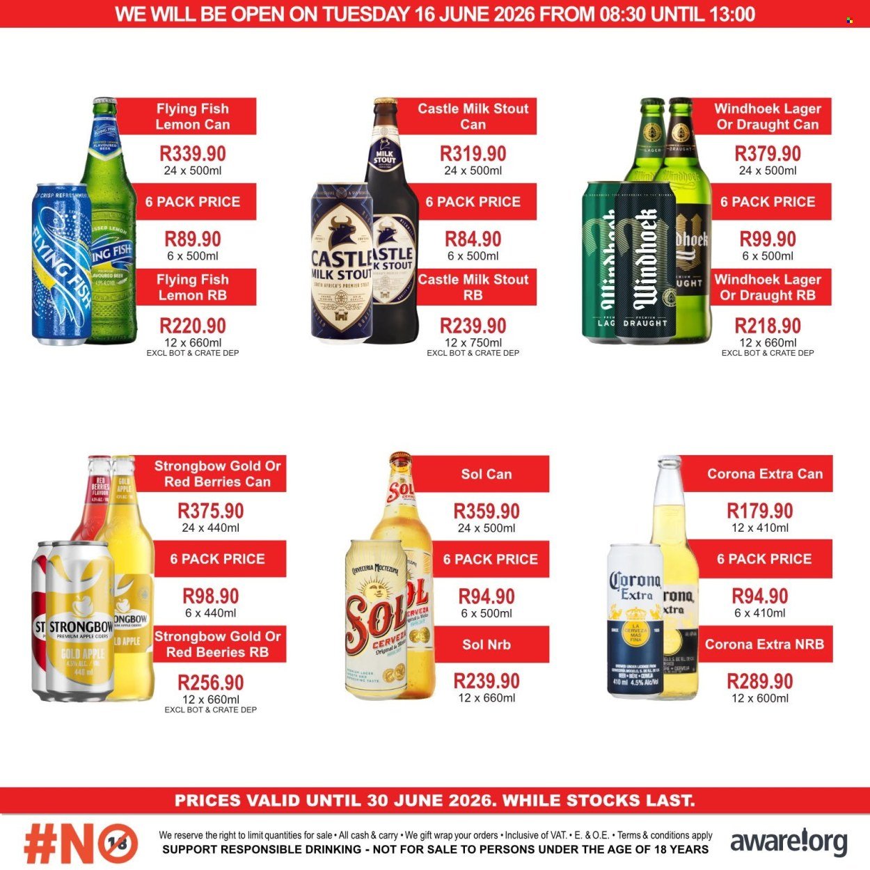 MATRIX WAREHOUSE specials - From Monday 15 Jun 2026