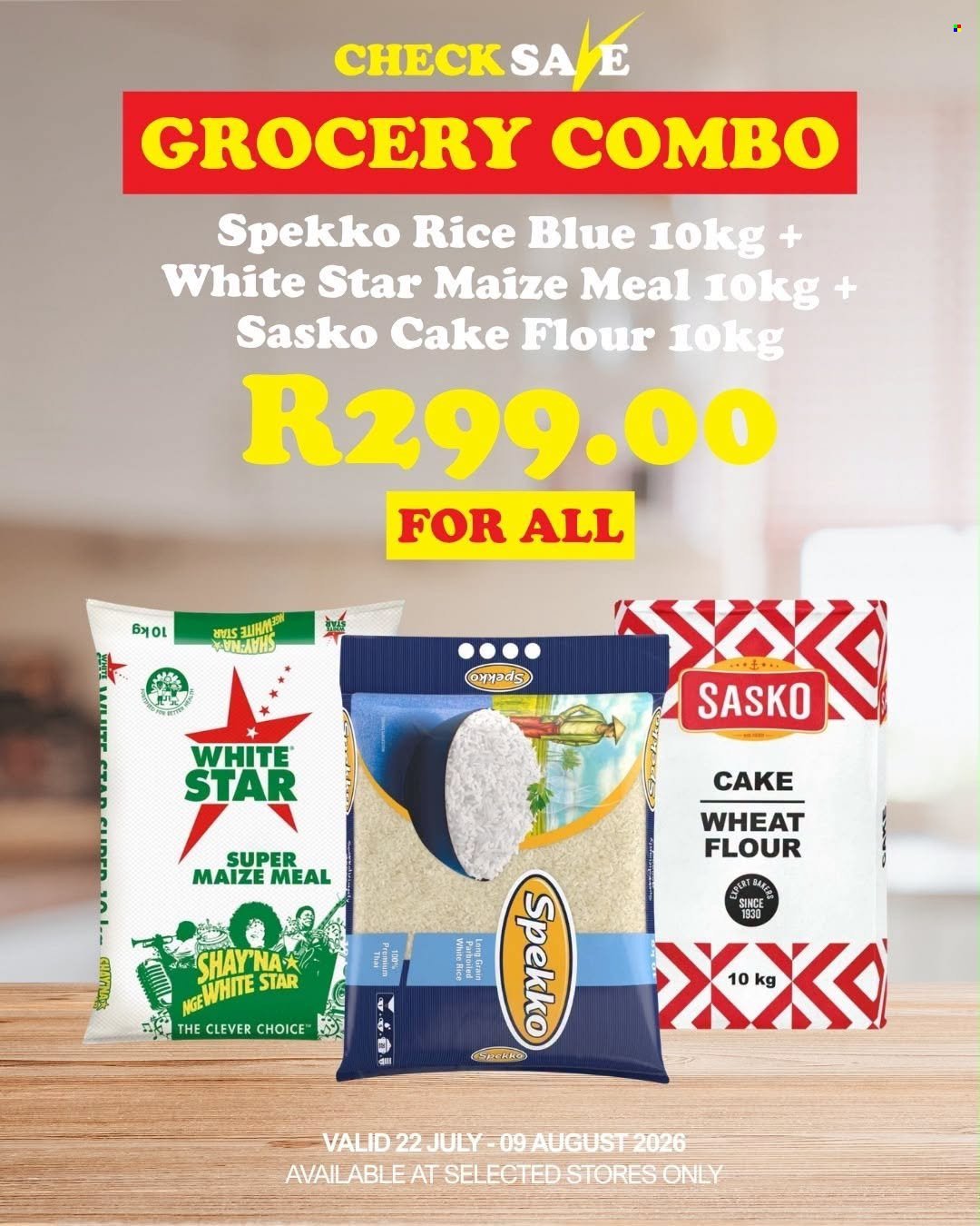 CHECK SAVE specials - From Wednesday 22 Jul 2026