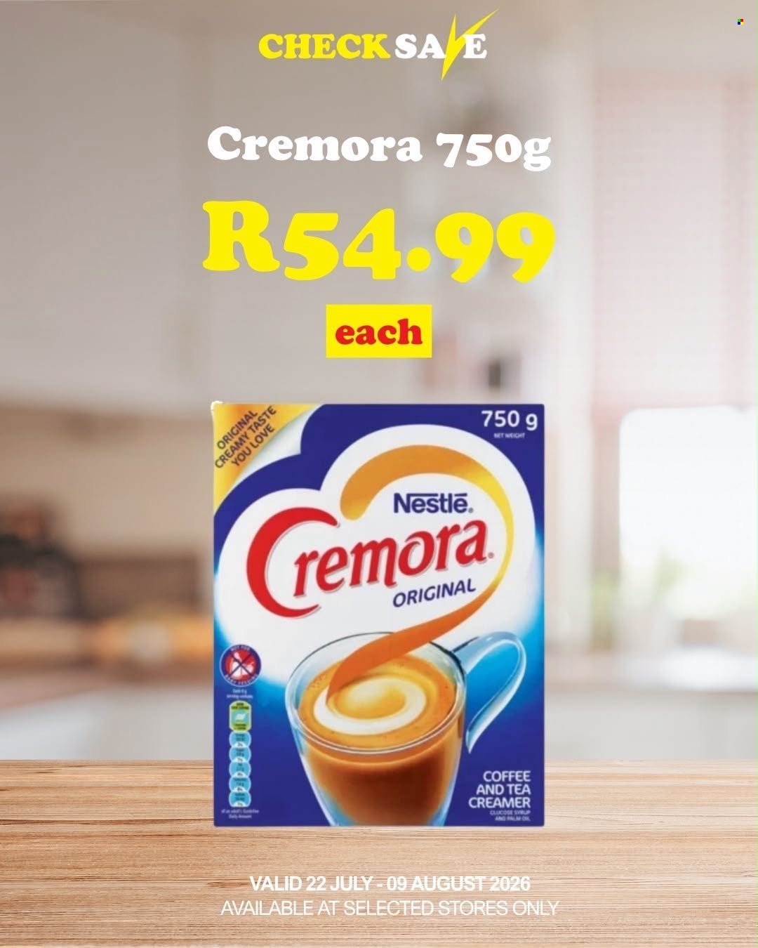 CHECK SAVE specials - From Wednesday 22 Jul 2026