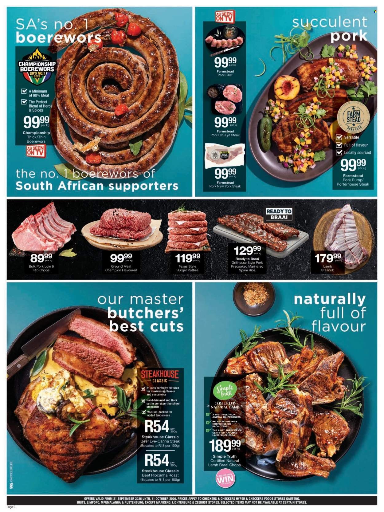 CHECKERS specials - September Month-End Promotion Gauteng
