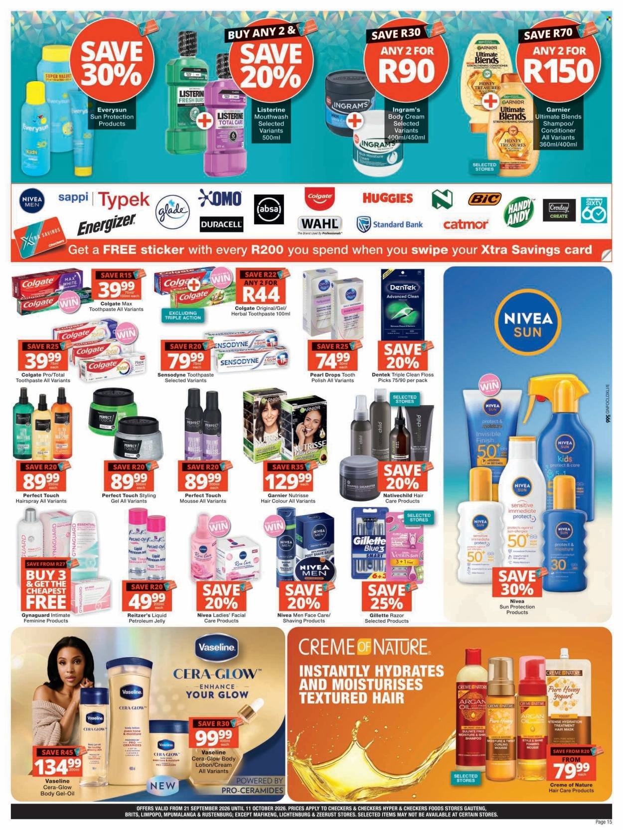 CHECKERS specials - September Month-End Promotion Gauteng