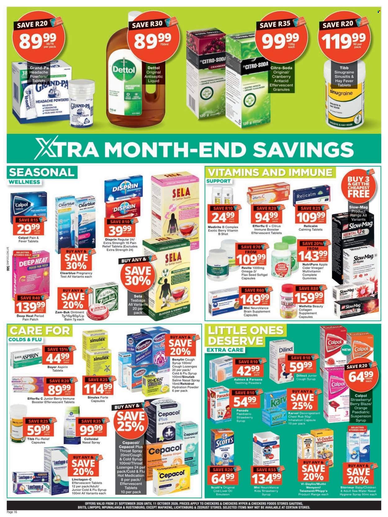 CHECKERS specials - September Month-End Promotion Gauteng