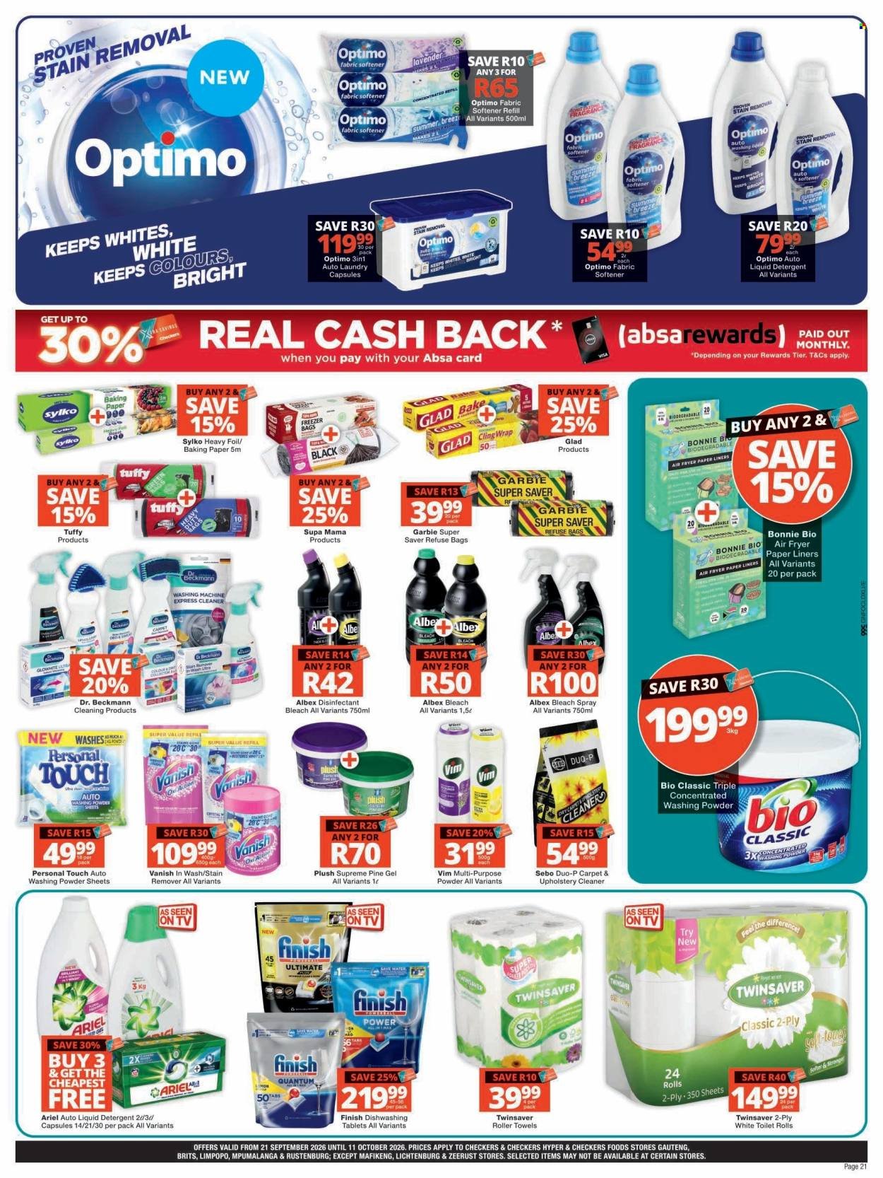 CHECKERS specials - September Month-End Promotion Gauteng