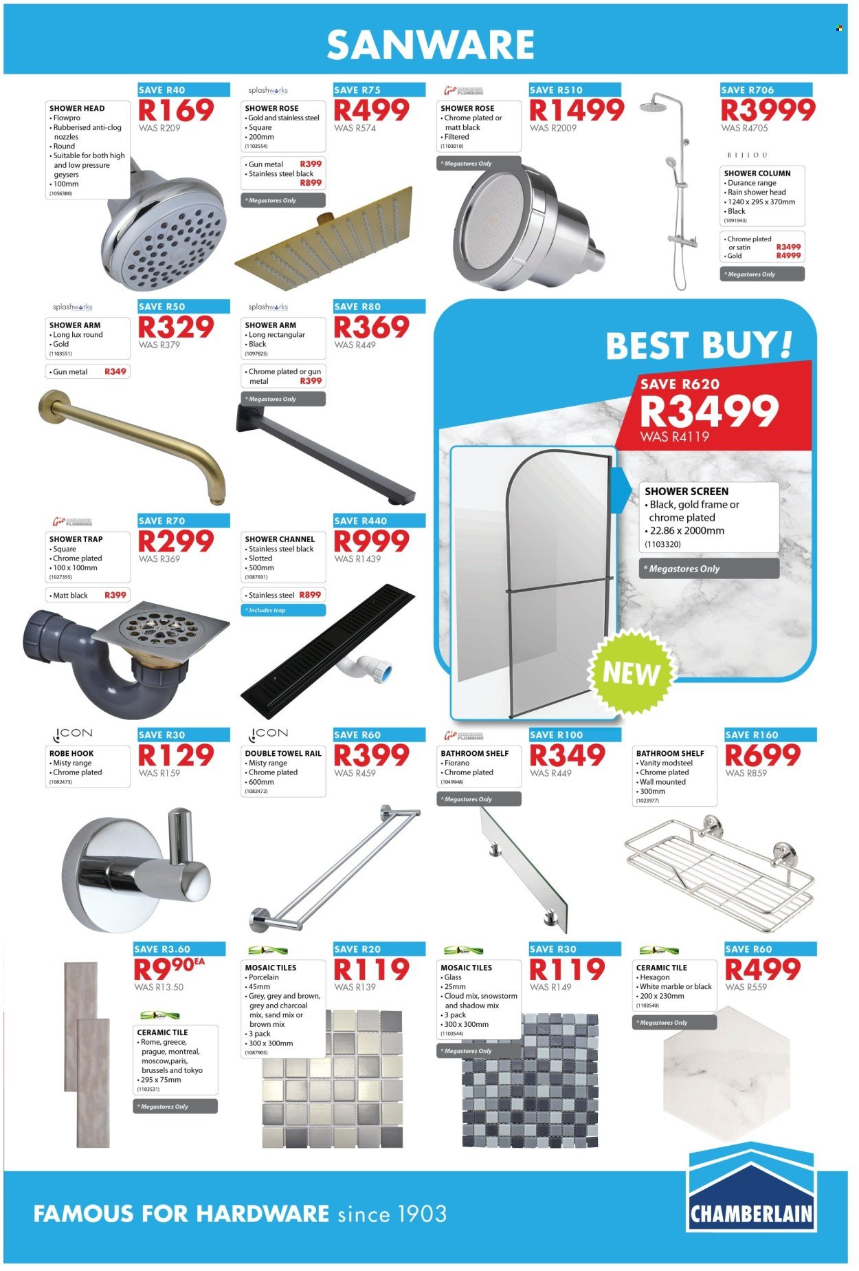 CHAMBERLAIN specials - From Thursday 18 Jun 2026