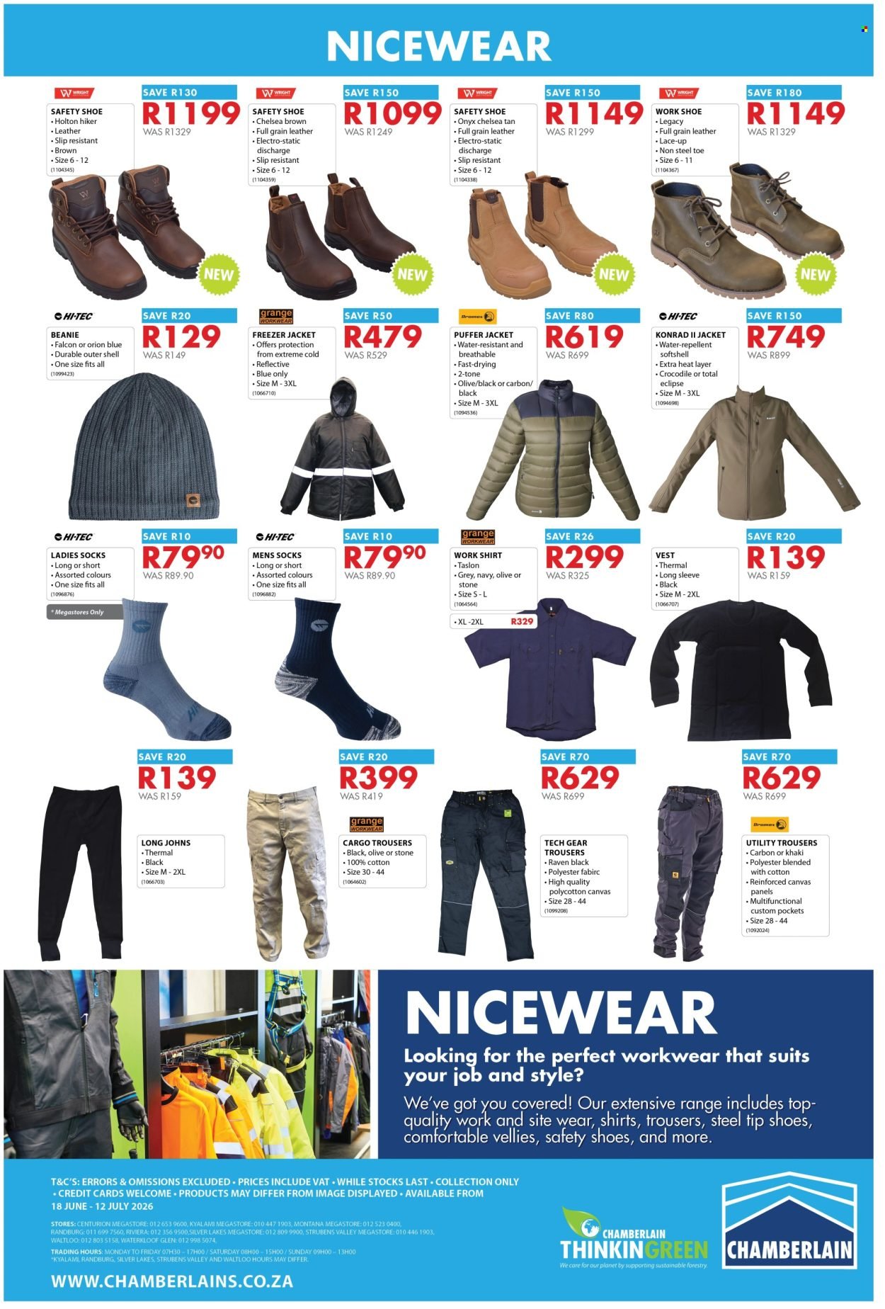 CHAMBERLAIN specials - From Thursday 18 Jun 2026