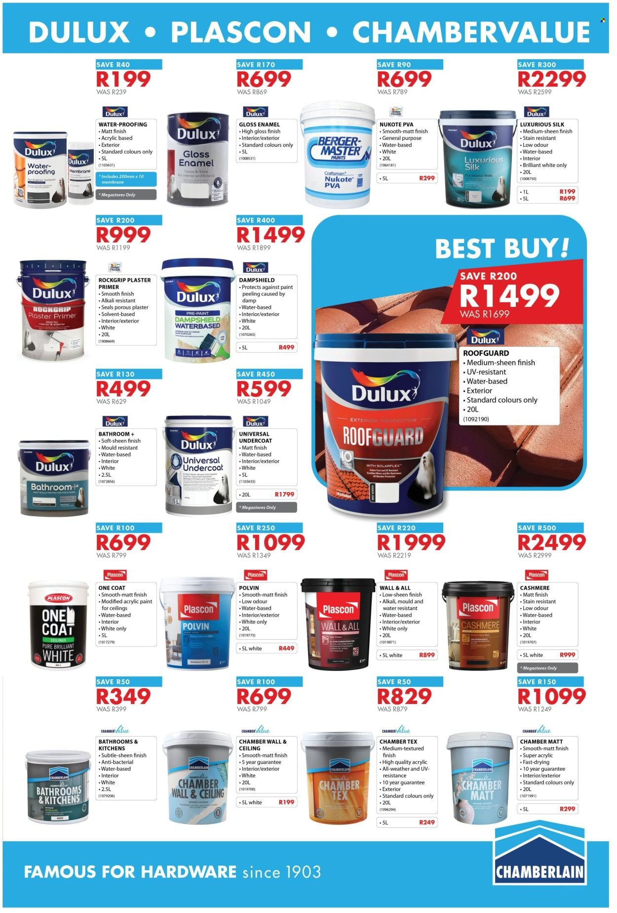CHAMBERLAIN specials - From Thursday 18 Jun 2026