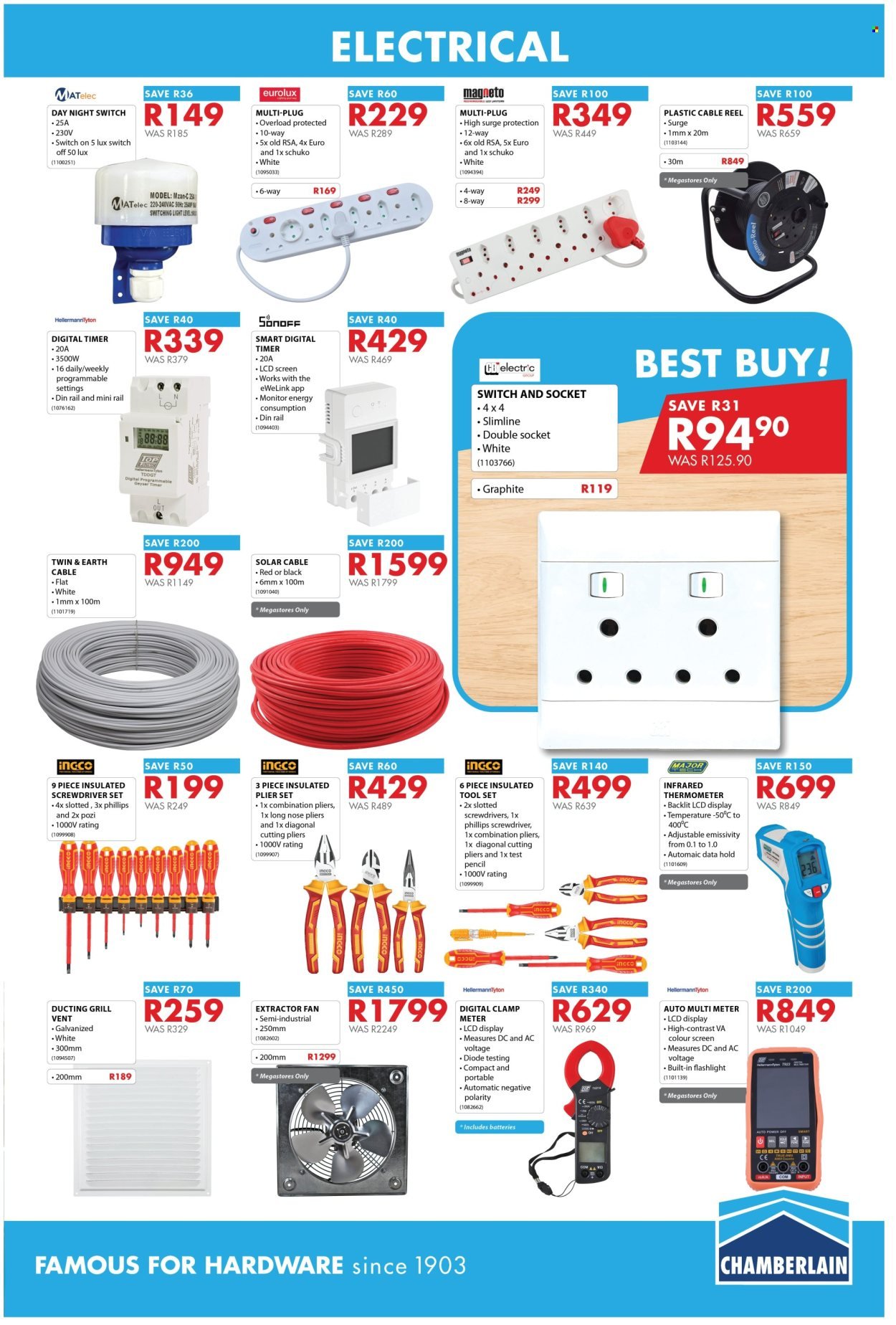 CHAMBERLAIN specials - From Thursday 18 Jun 2026