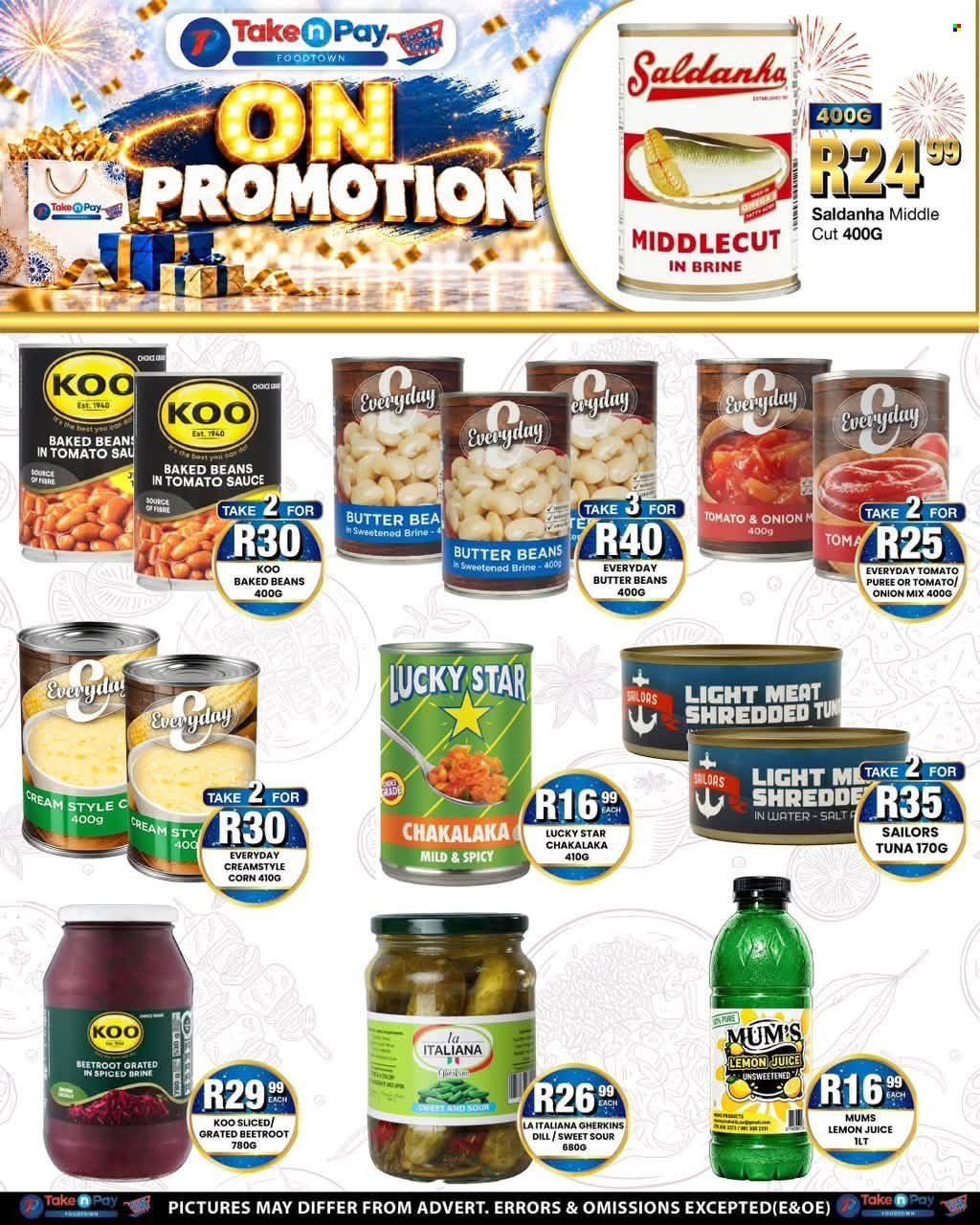 TAKE N PAY specials - From Monday 26 Oct 2026
