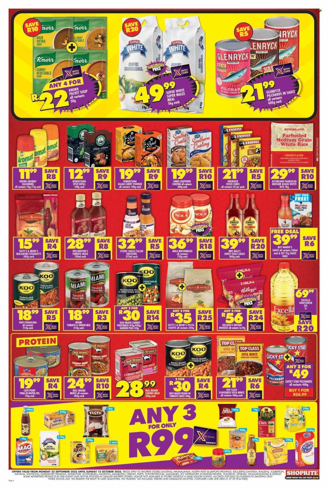 SHOPRITE specials - Price Gauteng (2025-09-22 - 2025-10-12) | 4