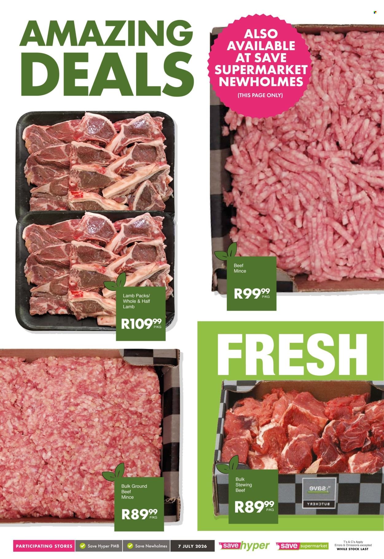 SAVE specials - From Tuesday 7 Jul 2026
