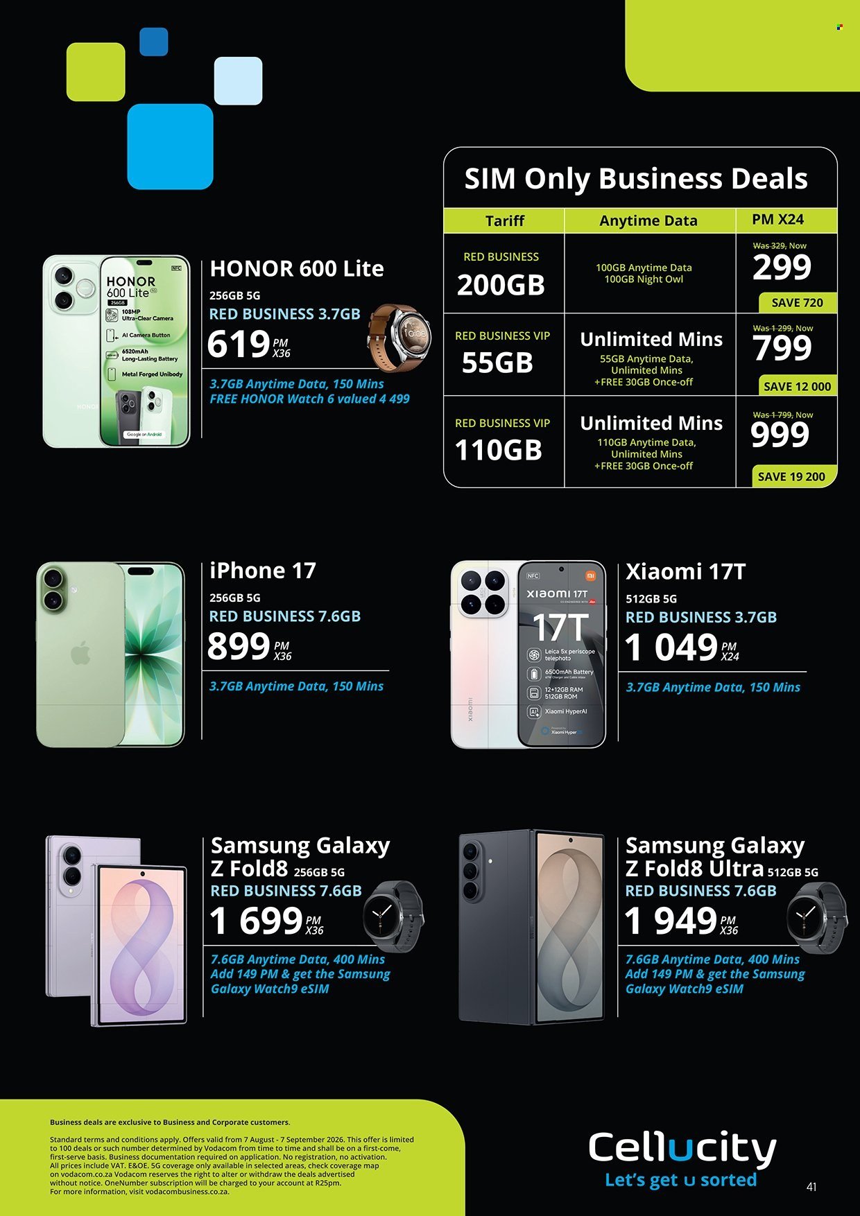 CELLUCITY specials - August 2026