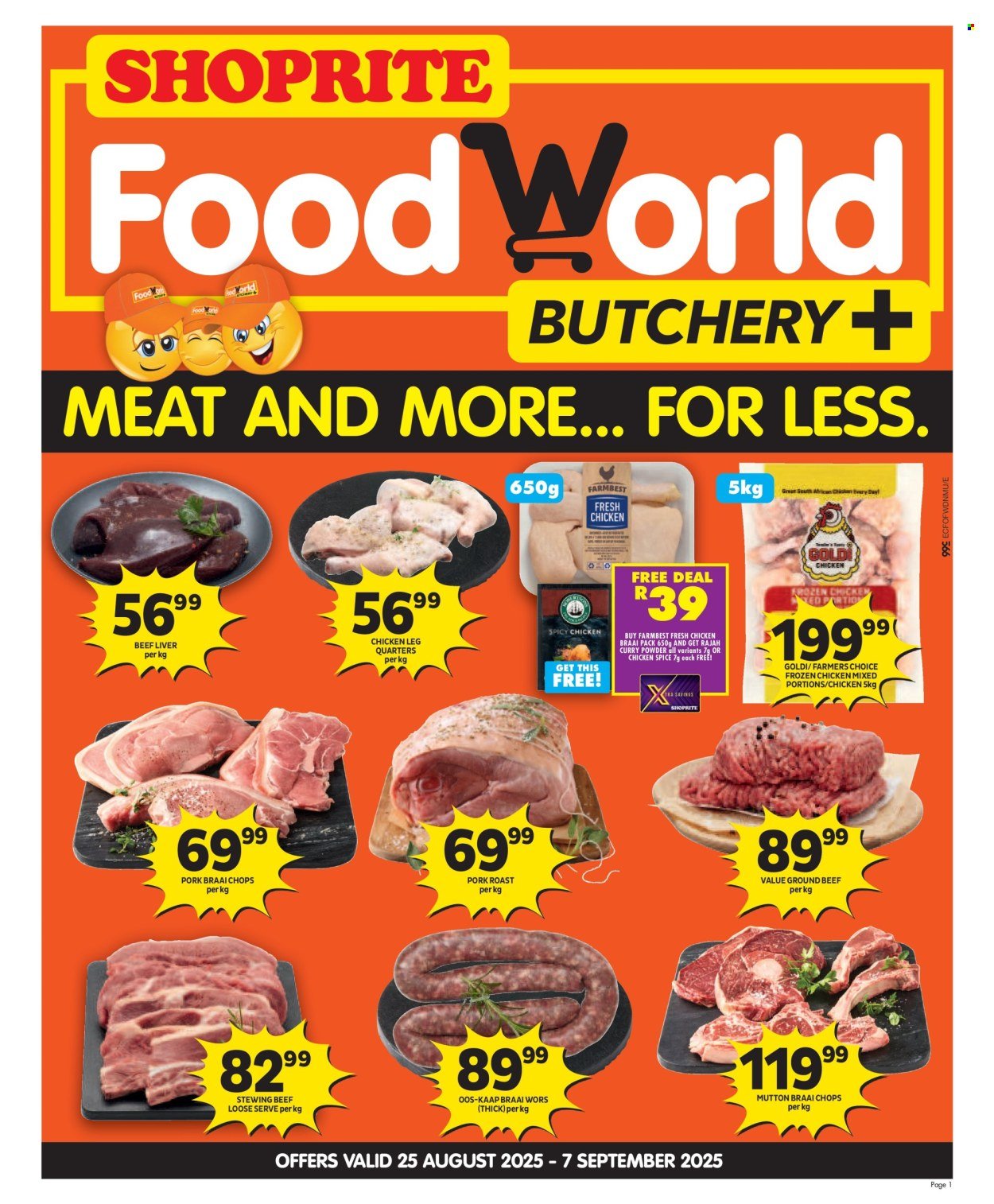 SHOPRITE specials - FoodWorld Month End Leaflet Korsten (2025-08-25 - 2025-09-07) | 1