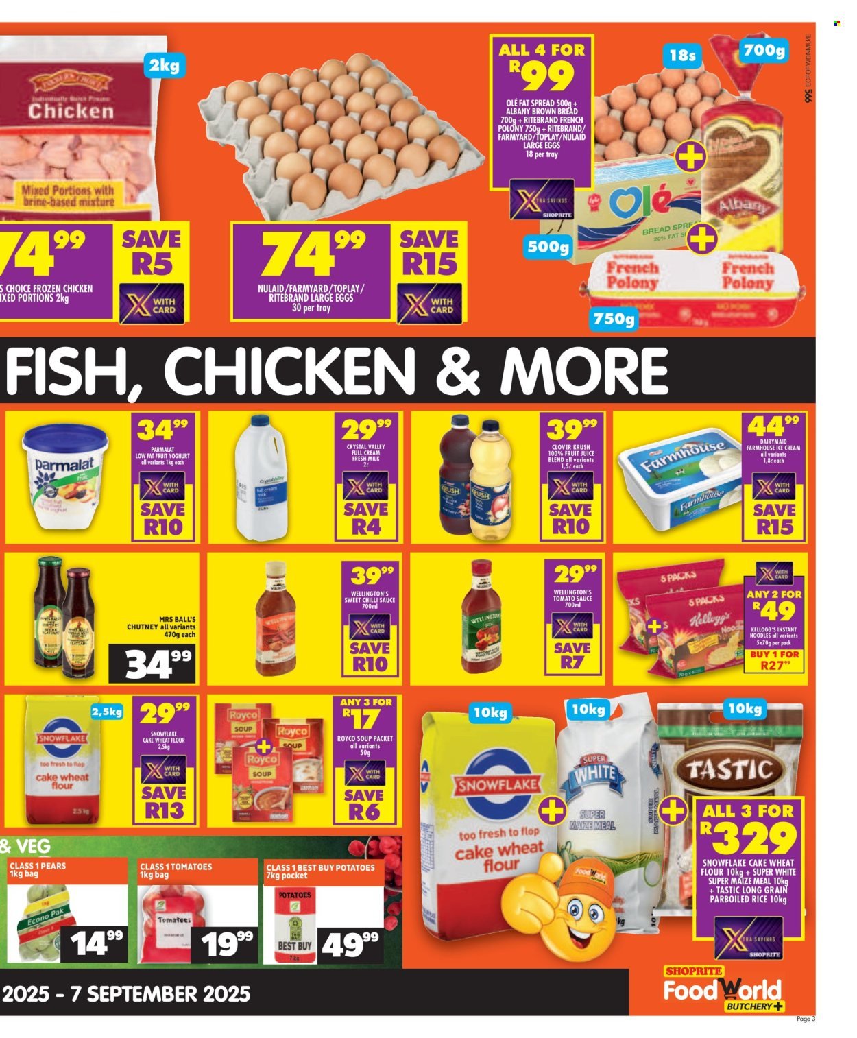 SHOPRITE specials - FoodWorld Month End Leaflet Korsten (2025-08-25 - 2025-09-07) | 3