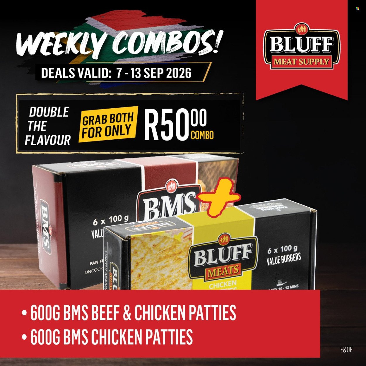 BLUFF MEAT SUPPLY specials - From Monday 7 Sept 2026