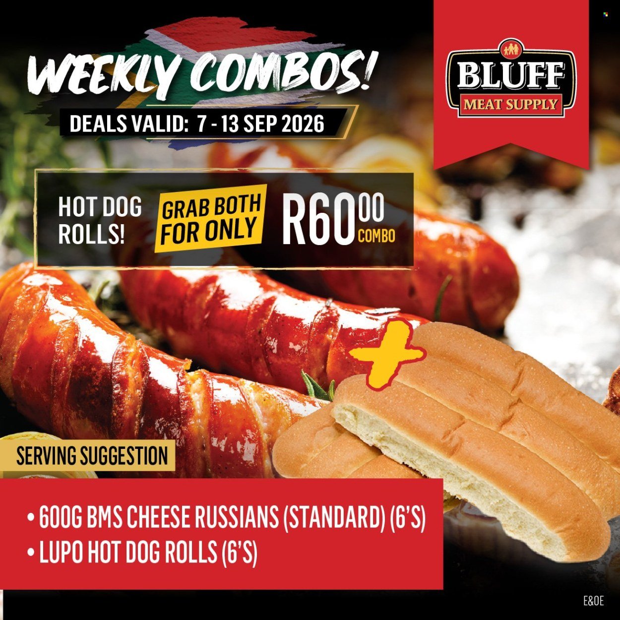 BLUFF MEAT SUPPLY specials - From Monday 7 Sept 2026