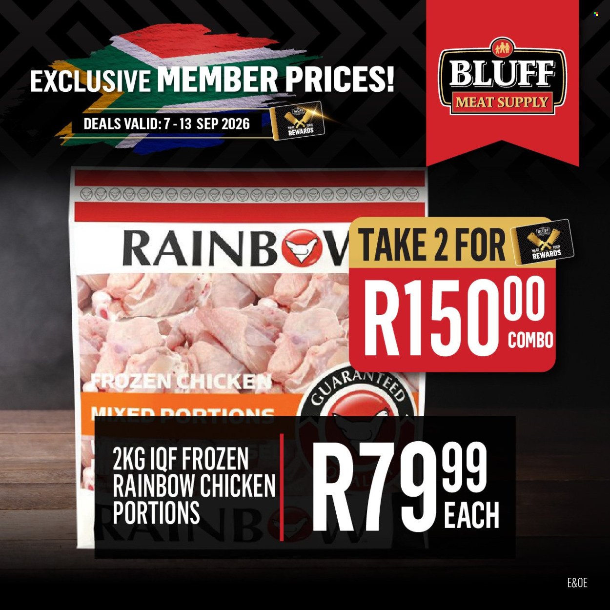 BLUFF MEAT SUPPLY specials - From Monday 7 Sept 2026