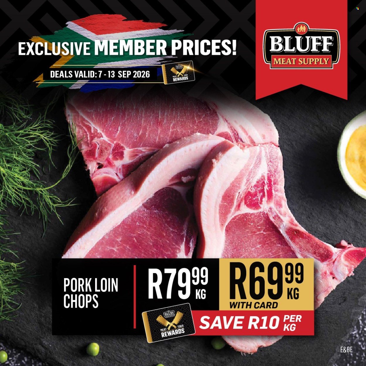 BLUFF MEAT SUPPLY specials - From Monday 7 Sept 2026