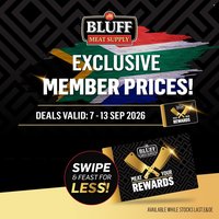 BLUFF MEAT SUPPLY specials - From Monday 7 Sept 2026