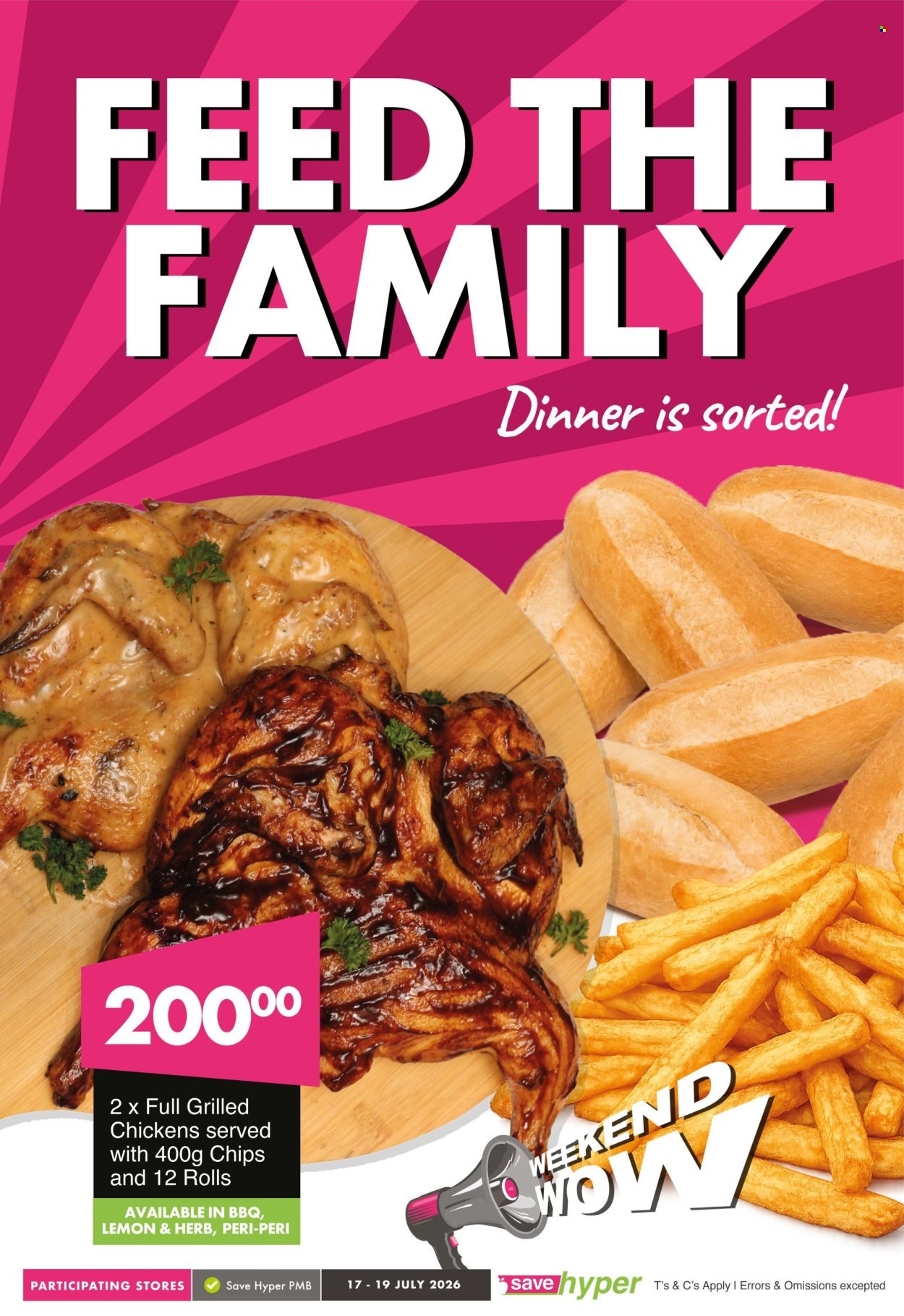 SAVE specials - From Friday 17 Jul 2026