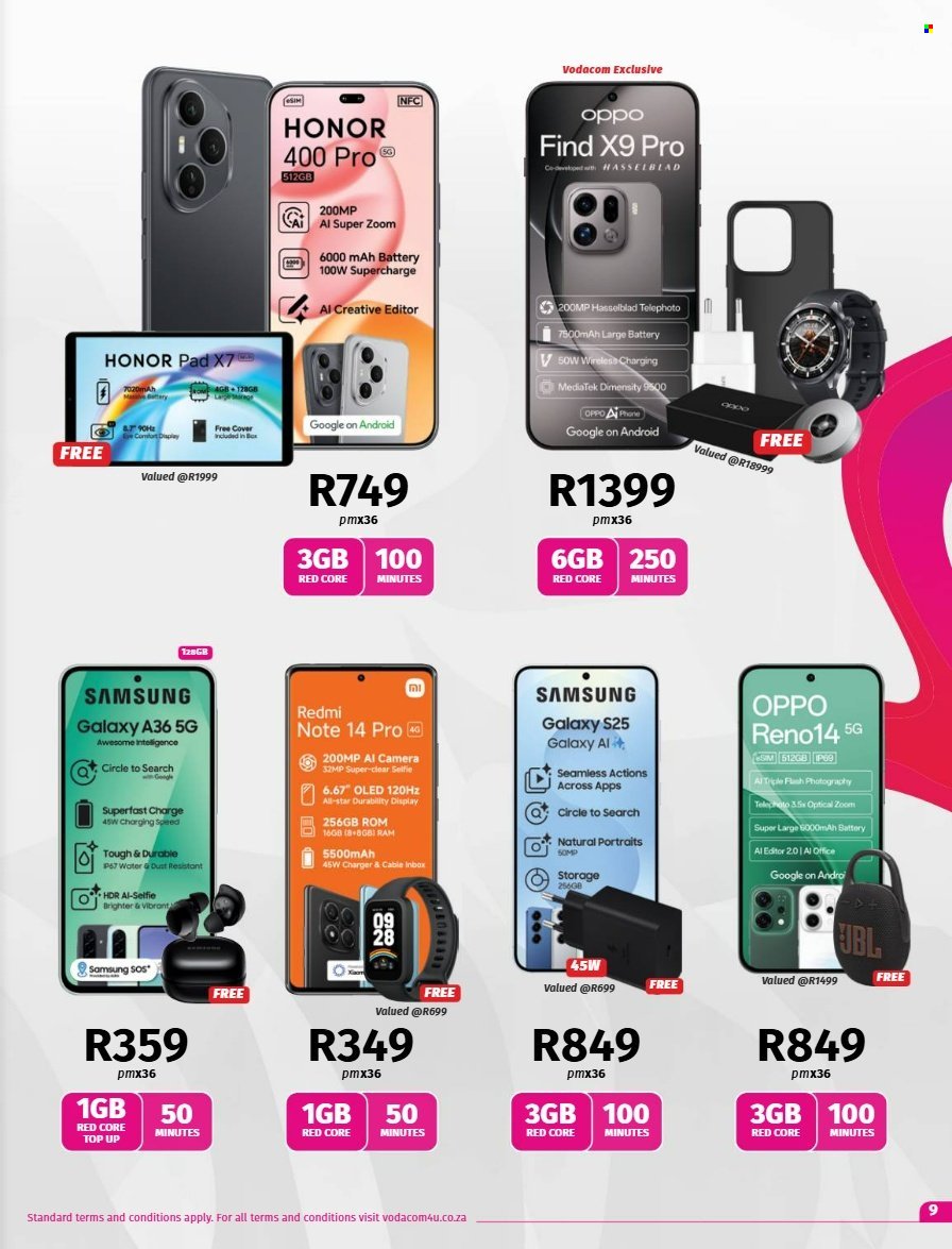 VODACOM specials - From Tuesday 9 Dec 2025 (2025-12-09 - 2026-02-06) | 9
