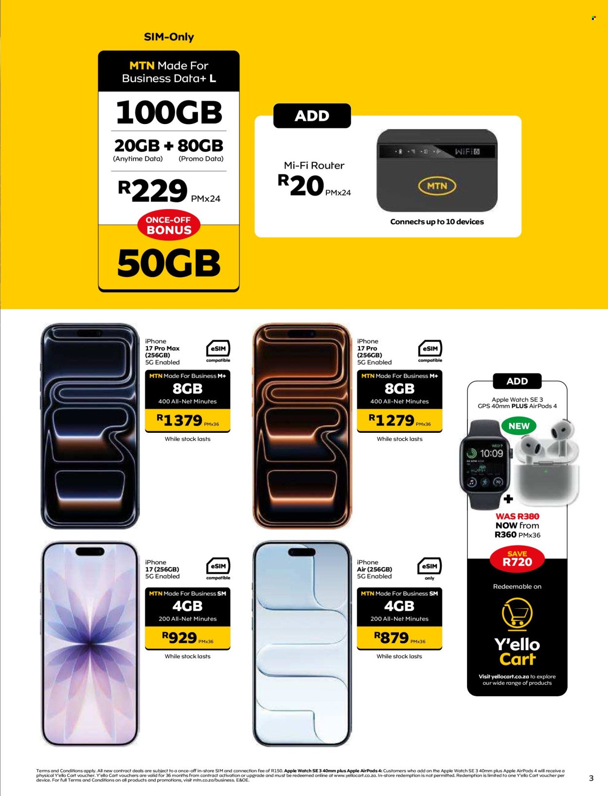 MTN specials - From Friday 7 Aug 2026